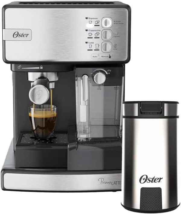 Kit Cafeteira Nova PrimaLatte Inox e Moedor de Café Oster - 220V - Image 8