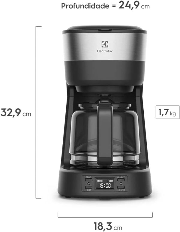 Cafeteira Eletrica Electrolux Programavel Com Timer 30 Xicaras Experience - Image 8